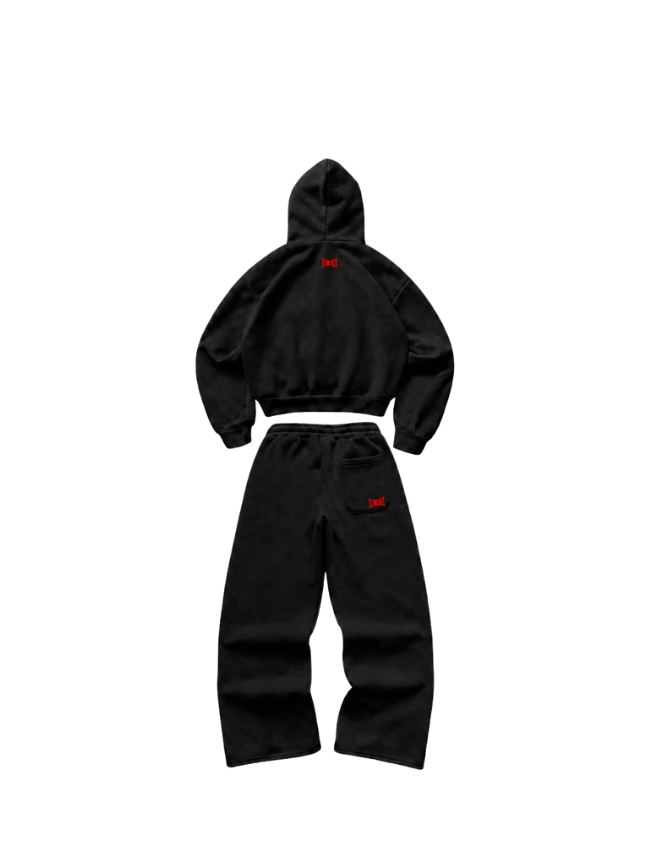 CULTUREMIZED CORE BLACK HOODIE & JOGGERS SET