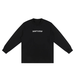 DON'T STOP BACK STRAIGHT HEM SWEATSHIRT