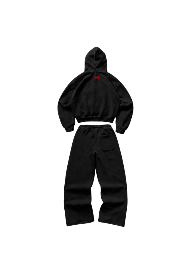 CULTUREMIZED CORE BLACK HOODIE & JOGGERS SET