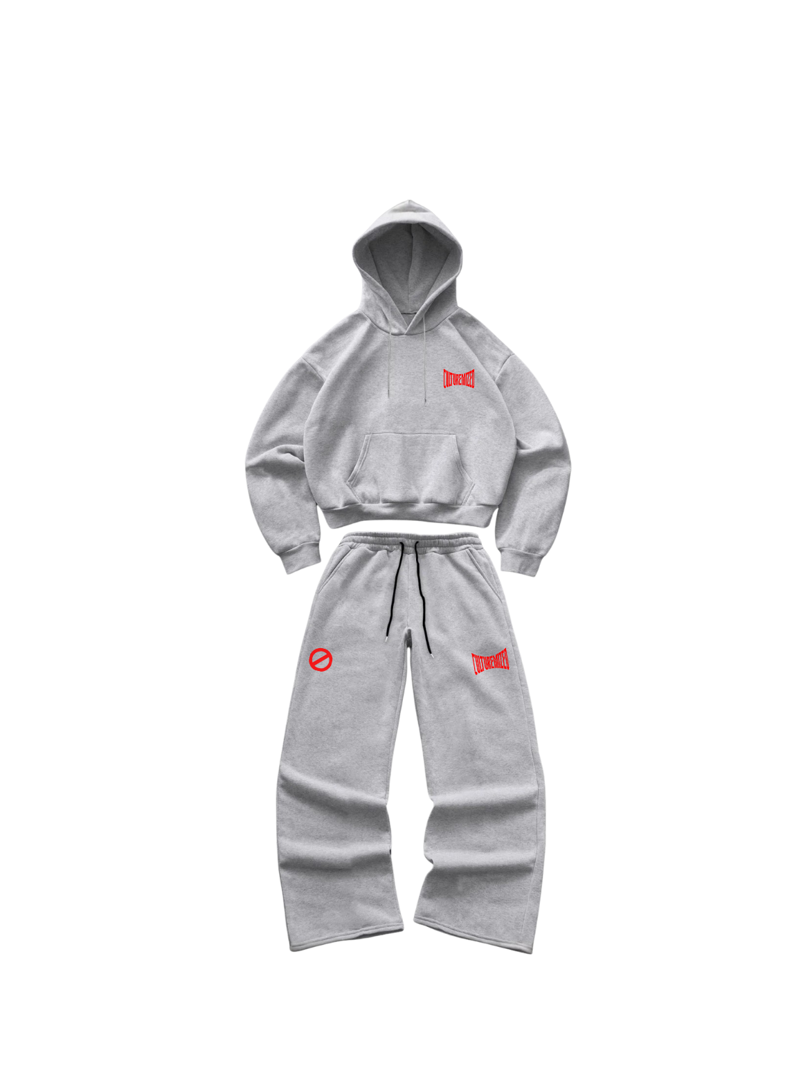 CULTUREMIZED CORE GREY HOODIE & JOGGERS SET