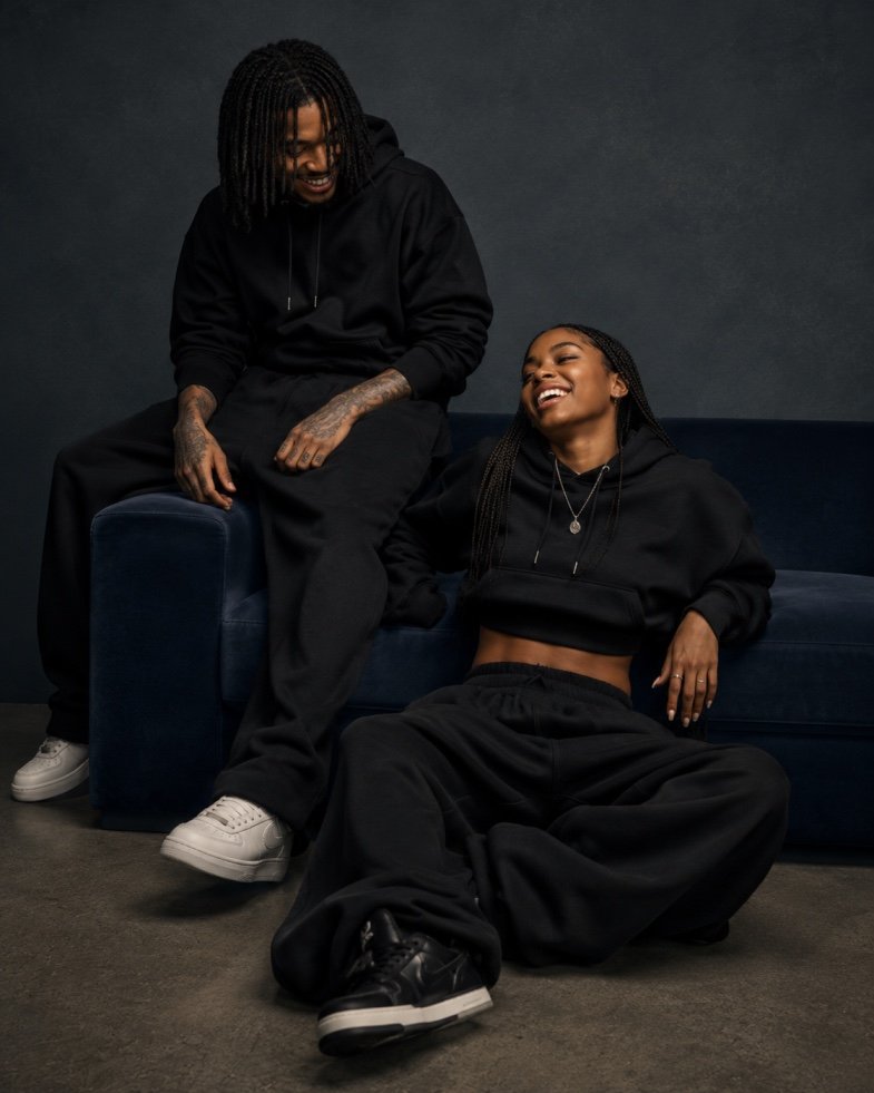 Culturemized Origin Black Hoodie and Baggy Joggers set-camaign 3