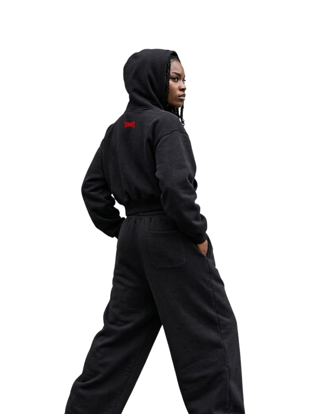 Culturemized Origin Black Hoodie and Baggy Joggers set-campaig4