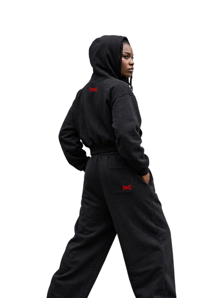 Culturemized Origin Black Hoodie and Baggy Joggers set-campaig4 (2)