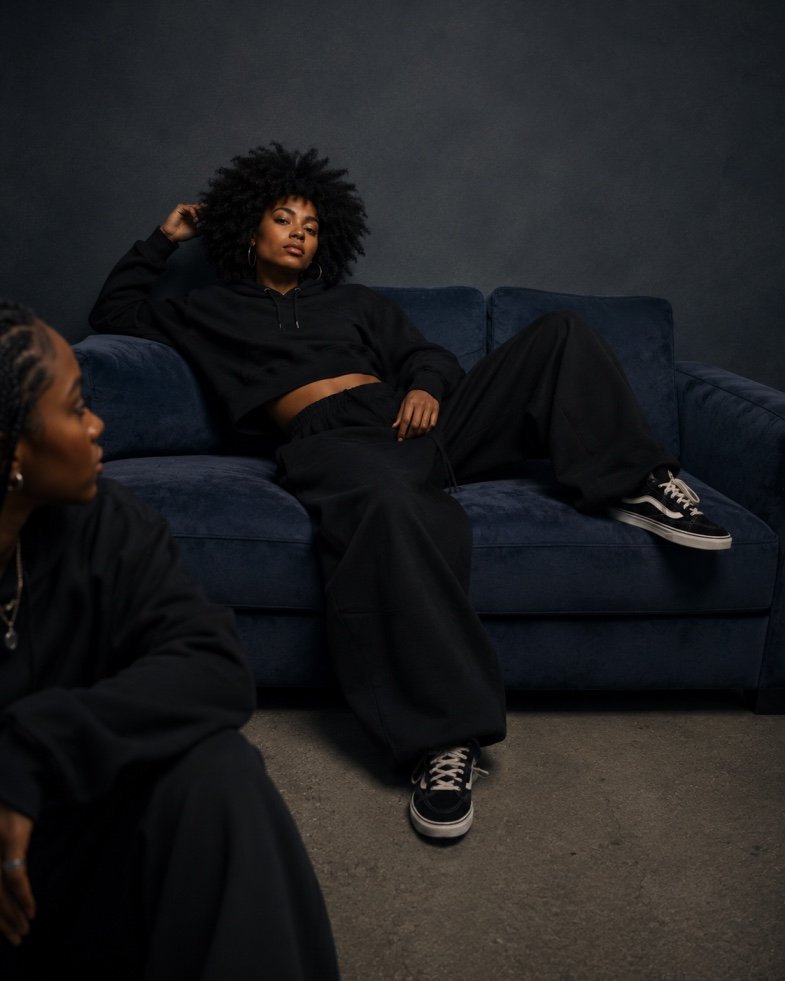 Culturemized Origin Black Hoodie and Baggy Joggers set-campaign1