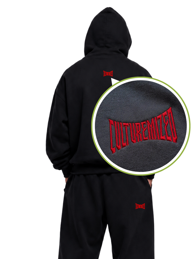 Culturemized Origin Black Hoodie and Baggy Joggers set-campaign2 (1)